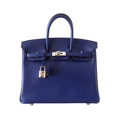 hermes birkin 25 blue sapphire|Hermès Birkin 25 Box Bleu Saphir .